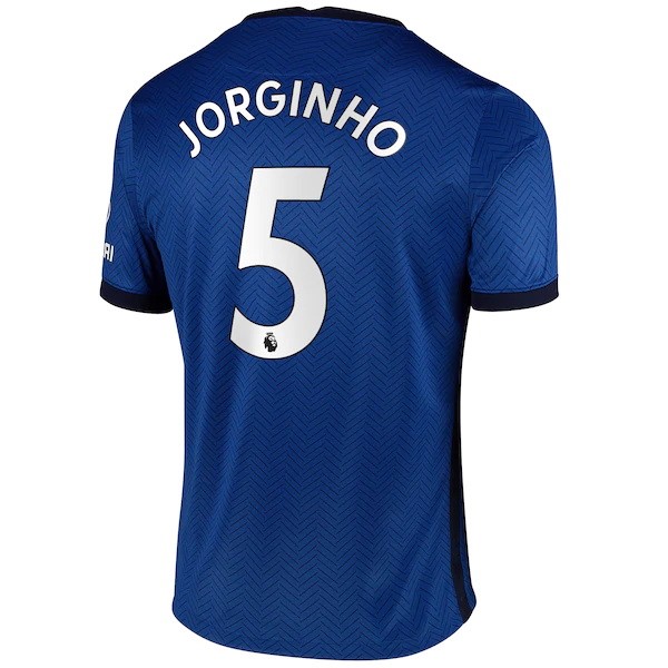 Maillot Football Chelsea NO.5 Jorginho Domicile 2020-21 Bleu